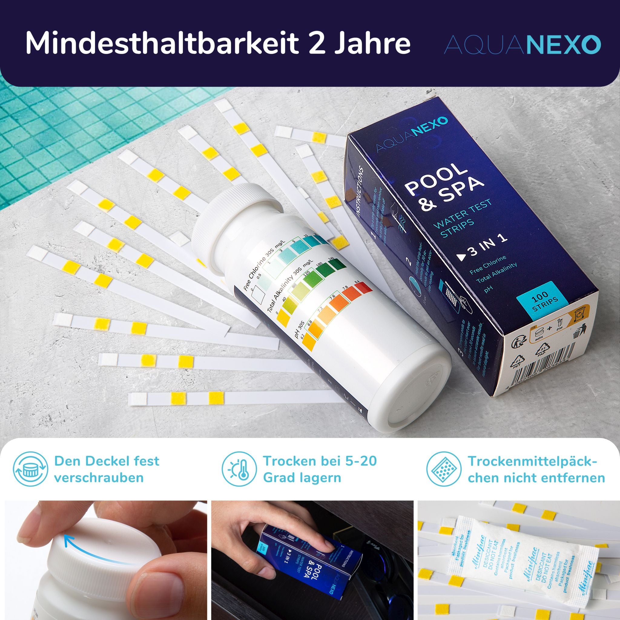 Mindesthaltbarkeit 2 Jahre – Hinweise zu Lagerung und Aufbewahrung der Teststreifen