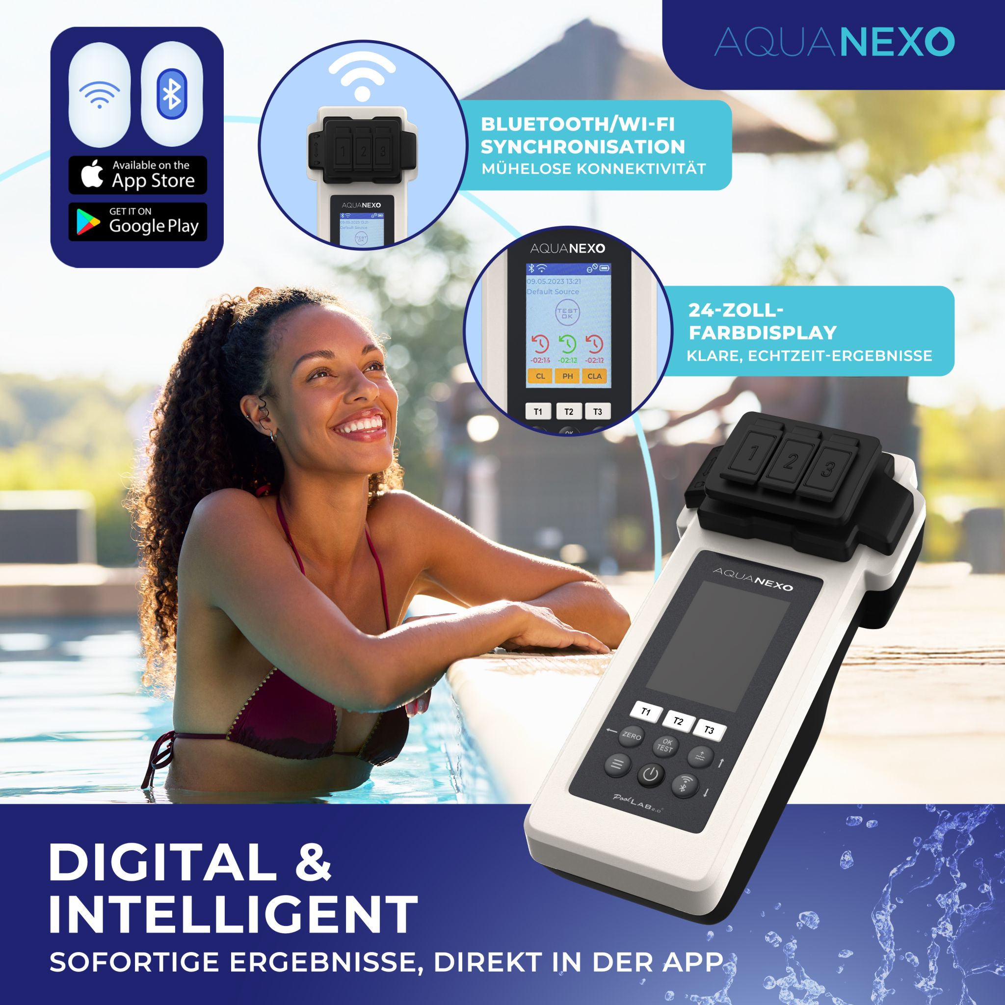 Digital und intelligent: Bluetooth/WLAN-Synchronisation, Farbdisplay, Ergebnisse in der App