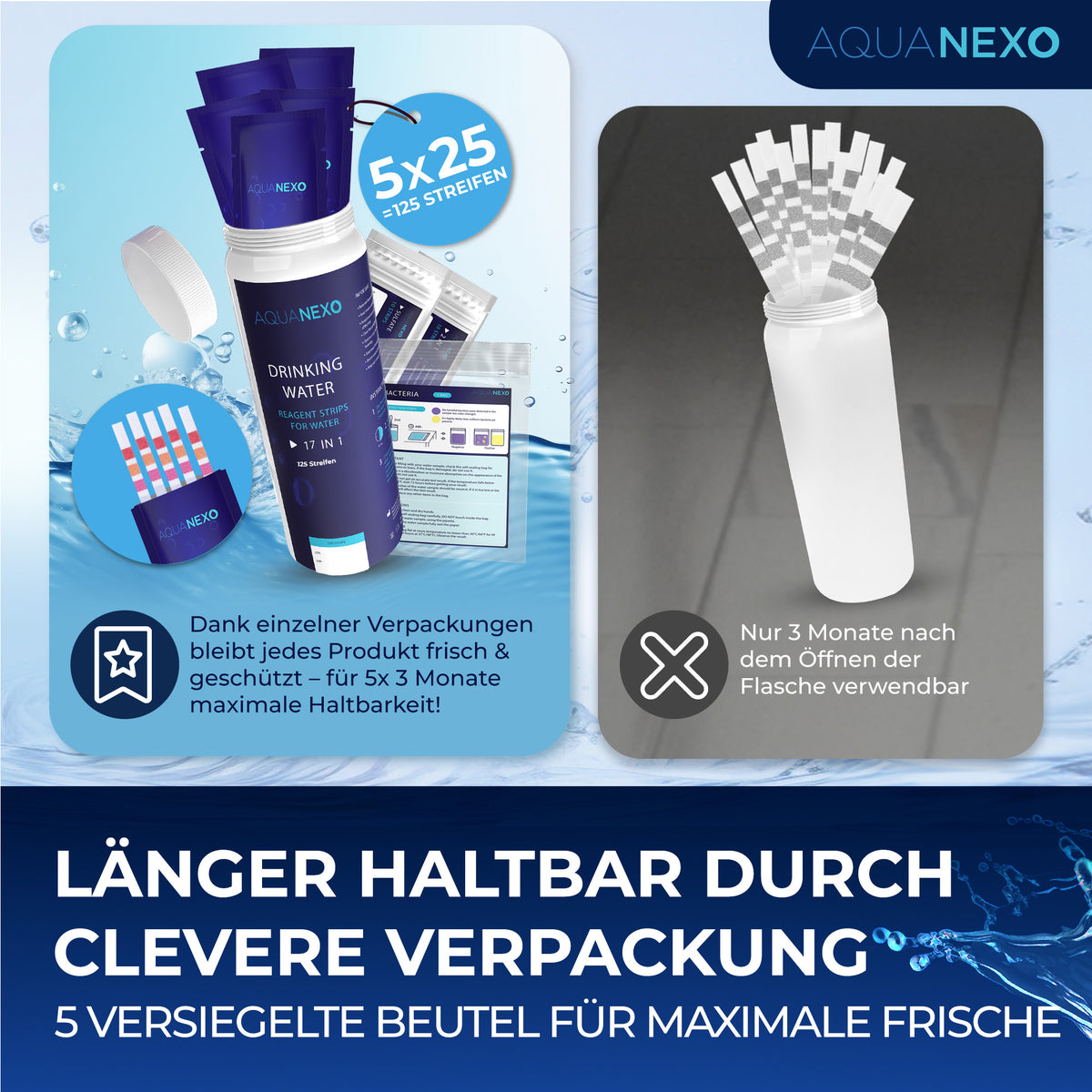Länger haltbar durch clevere Verpackung – 5 versiegelte Beutel für maximale Frische