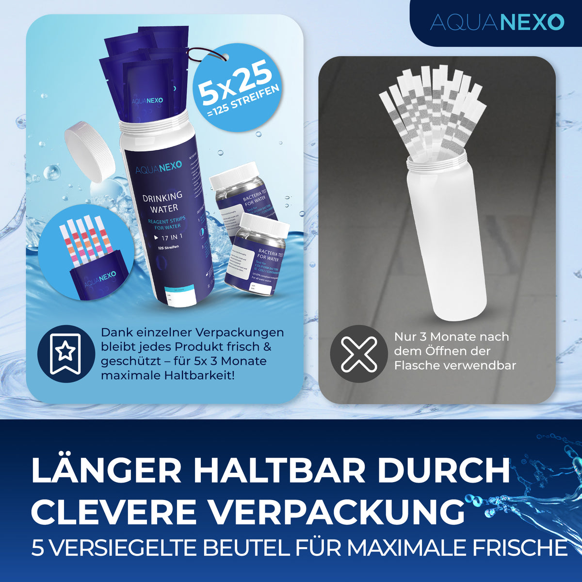 Länger haltbar durch clevere Verpackung – 5 versiegelte Beutel für maximale Frische