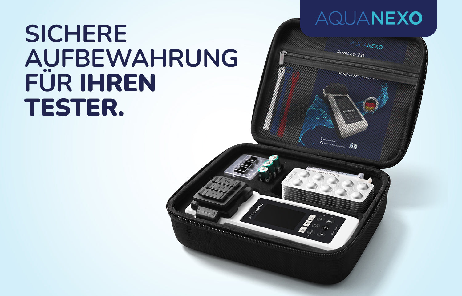 Poolwasser Photometer Koffer Huelle – Aquanexo