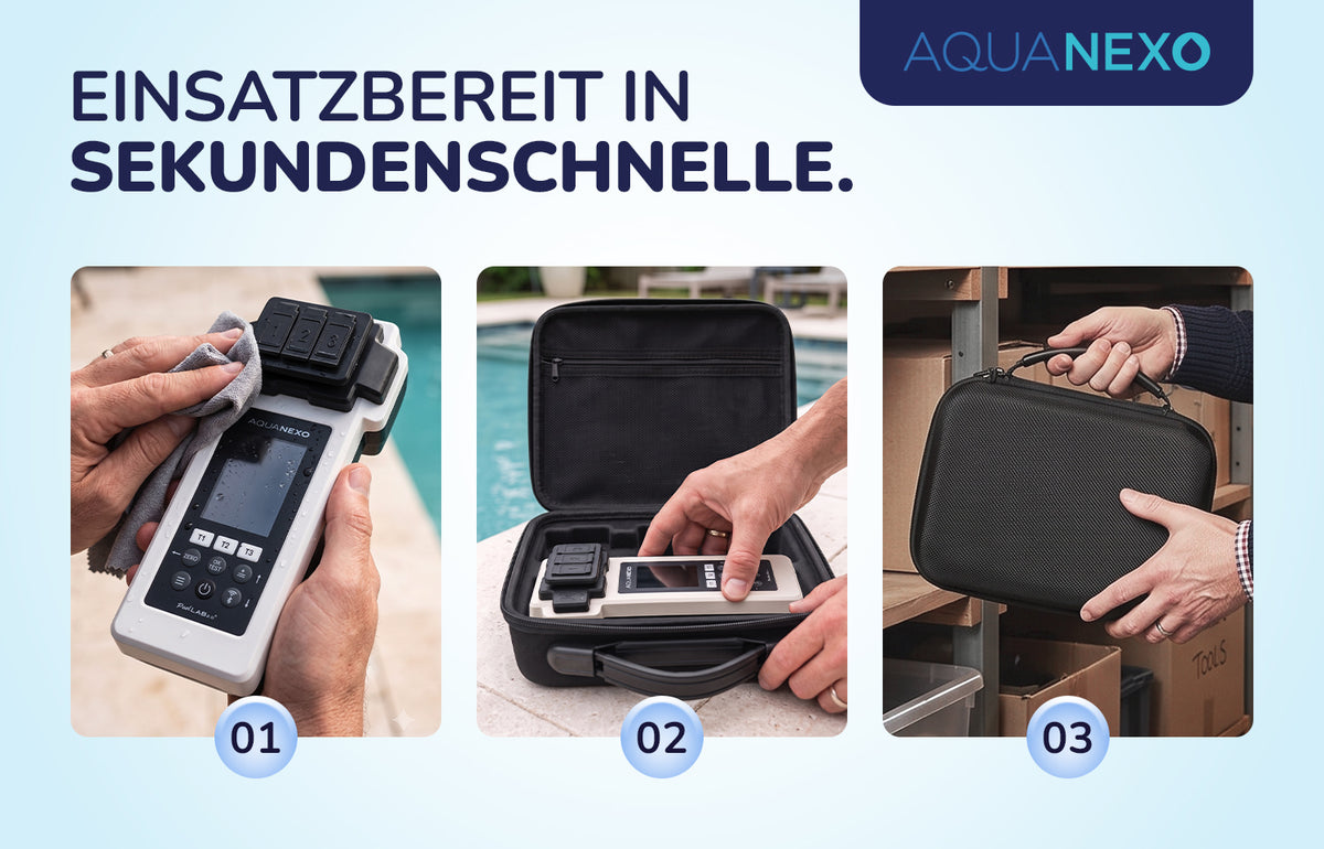 Poolwasser Photometer Schnelle Anwendung – Aquanexo