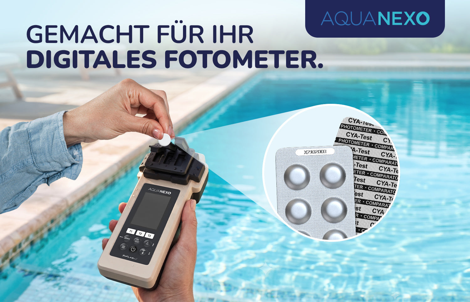Poolwasser Testtabletten Photometer Cyanursaeure Exakt – Aquanexo