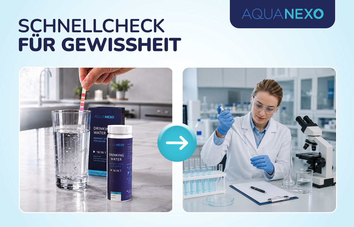Trinkwasser Testverfahren – Aquanexo