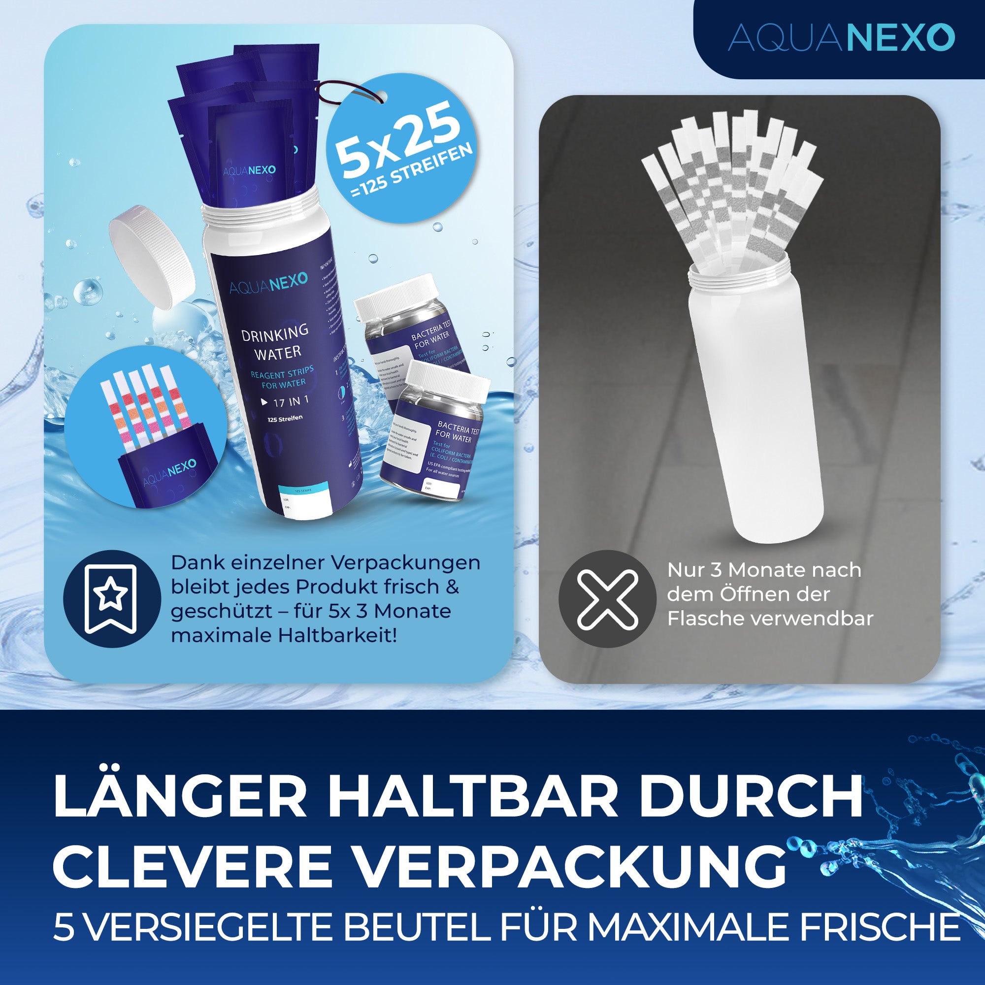 Länger haltbar durch clevere Verpackung – 5 versiegelte Beutel für maximale Frische