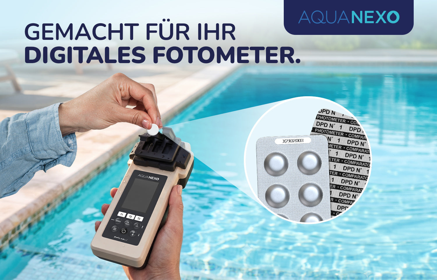 Poolwasser Testtabletten Photometer Freies Chlor Exakt – Aquanexo