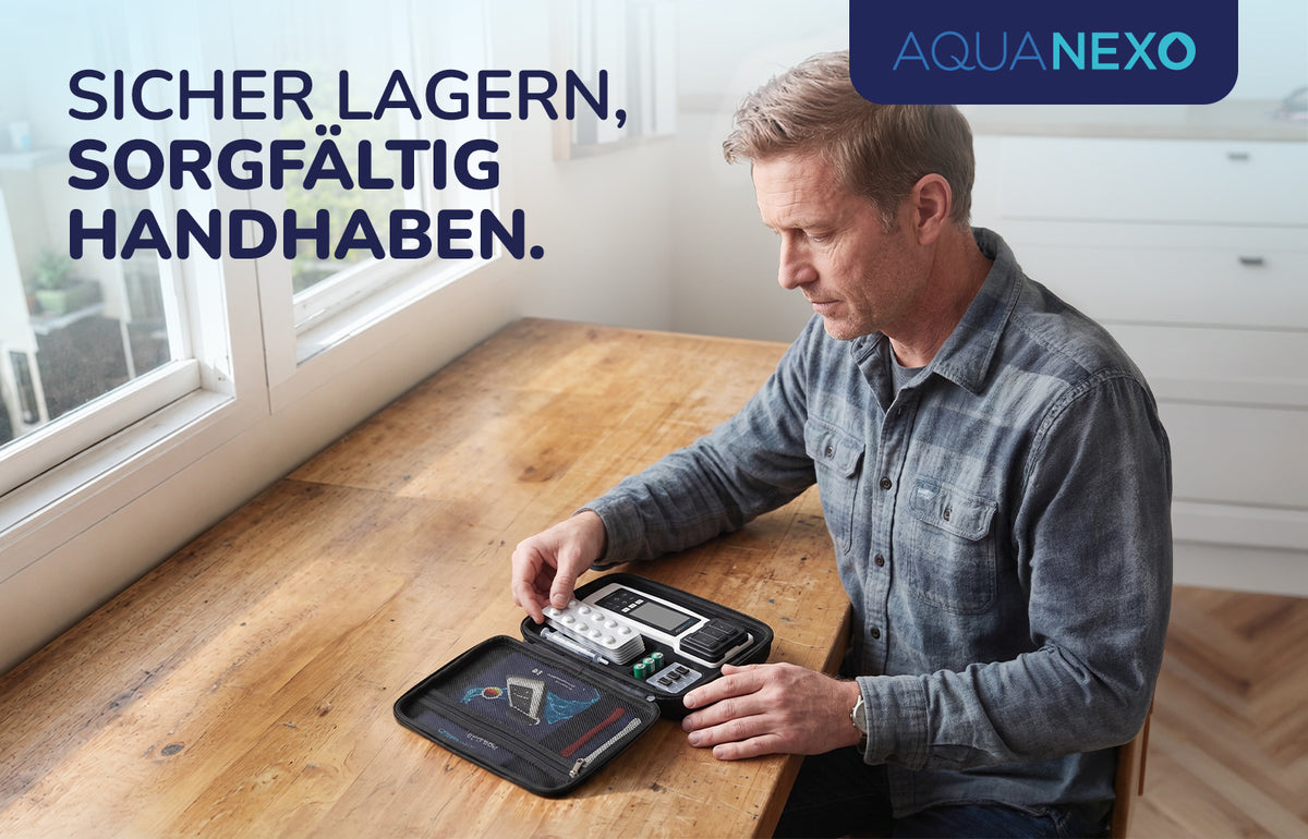 Poolwasser Testtabletten Photometer Lagerung – Aquanexo