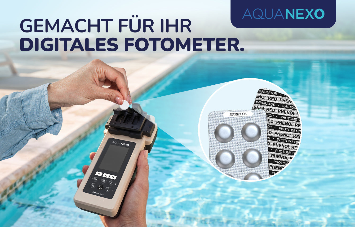 Poolwasser Testtabletten Photometer pH Exakt – Aquanexo